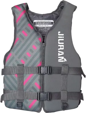 huraty Adult Kayaking Vest with Leg Straps, Quick-Dry Swim Vest Jacket for Boating Fishing Surfing, Neoprene Youth Swim Jacket