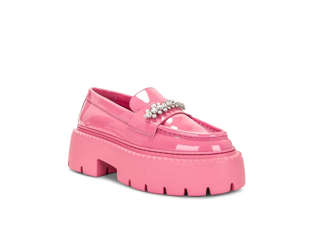 JIMMY CHOO Bryer Flat Patent Leather Loafer