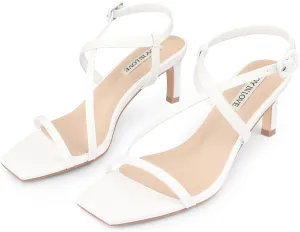 JOY IN LOVE Womens 2.5 Inch Kitten Heels Low Heel Square Open Toe Strappy Sandals