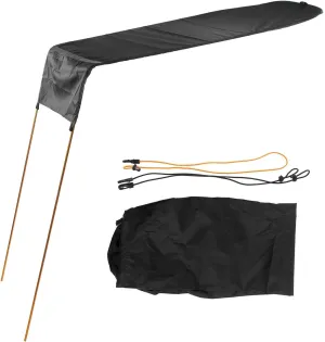 Kayak Sun Shade Canopy Water Proof Sun Shade Portable Foldable Kayak Umbrella Canoe Awning Set Kayak Canoe Sunshade Accessories Canopy for Kayak Outdoor Boat Canoe Fishing