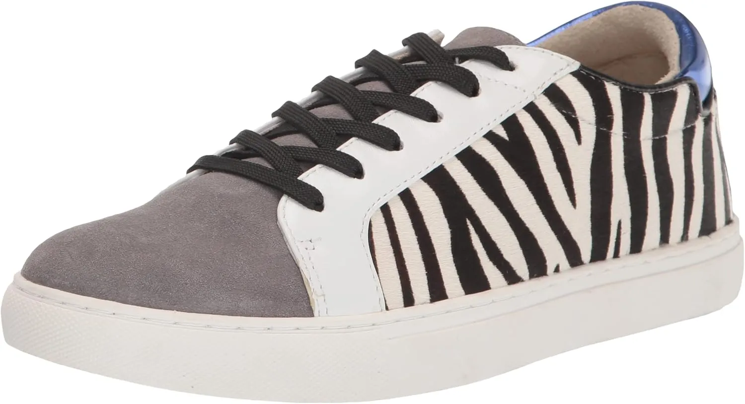 Kenneth Cole Women's Women's Kam Fashion Sneaker, Black/White, 5