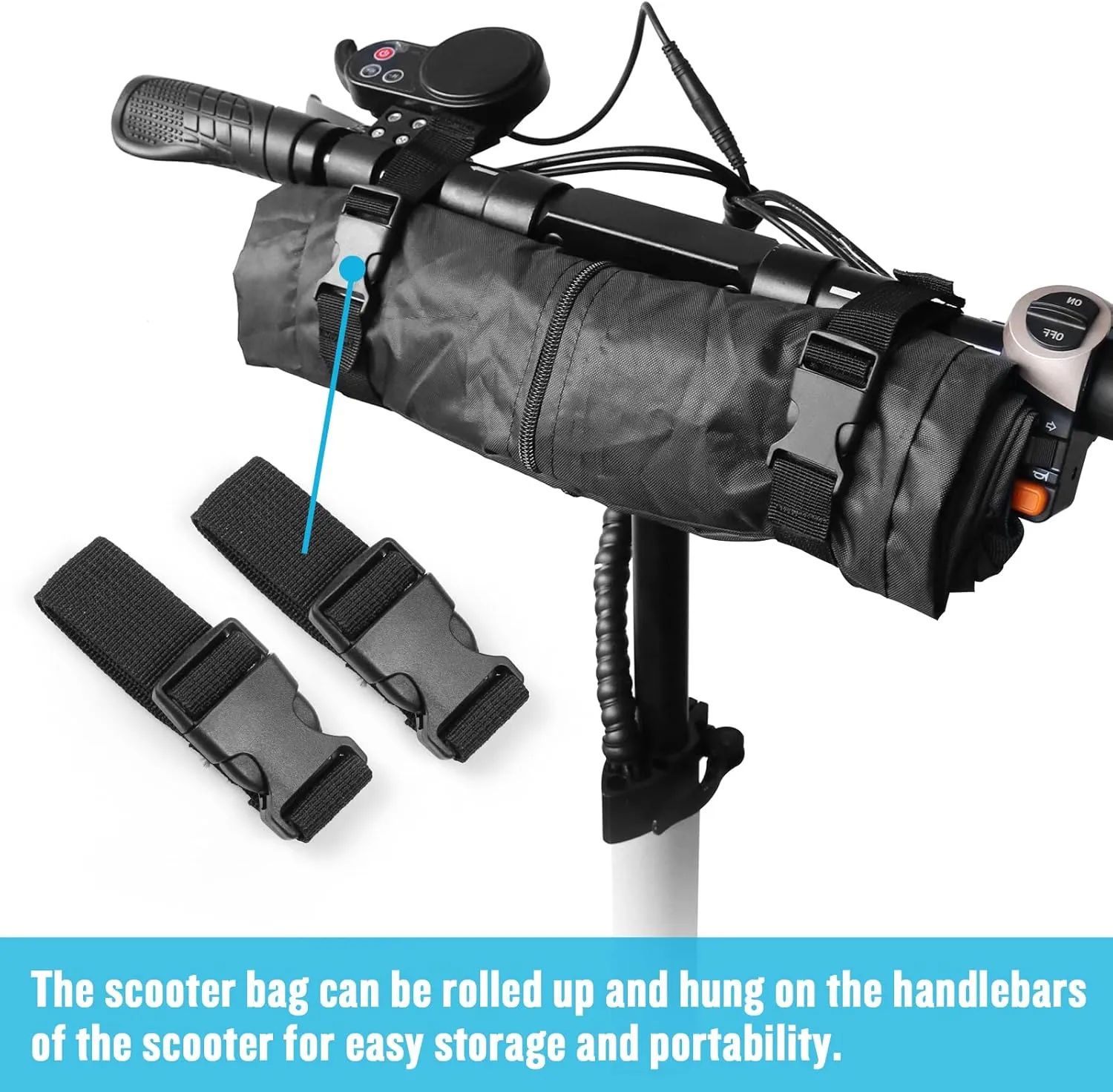 Kingling Electric Scooter Bag, Waterproof Electric Scooter Storage Bag Scooter Accessories, Outdoor Electric Scooter Backpack