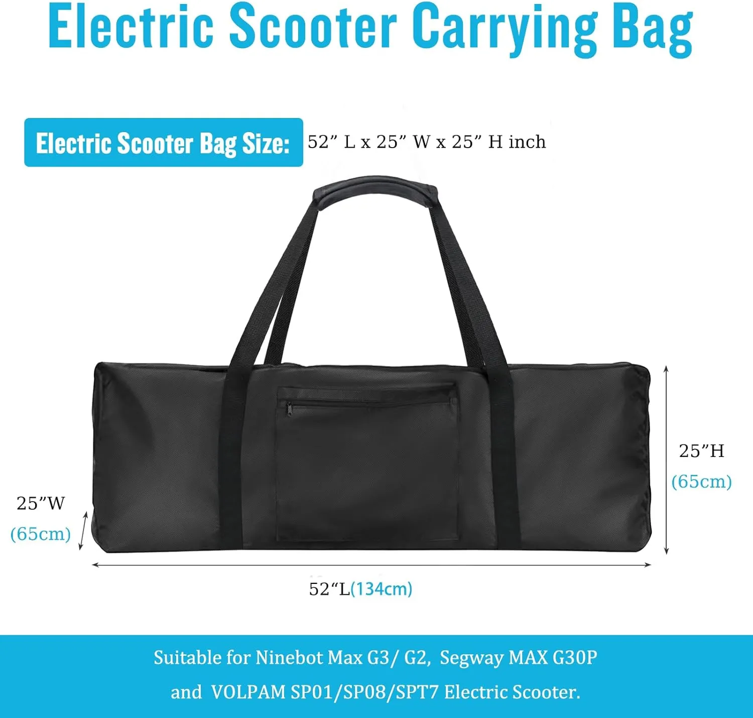 Kingling Electric Scooter Bag, Waterproof Electric Scooter Storage Bag Scooter Accessories, Outdoor Electric Scooter Backpack