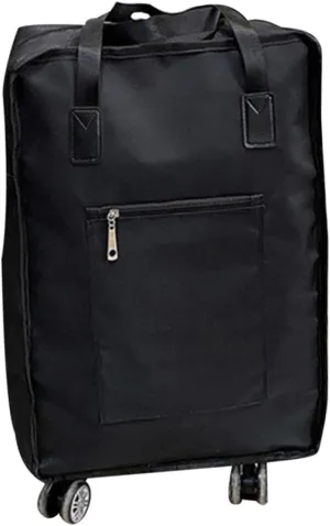 Large Capacity Oxford Cloth Travel Bag Folding Suitcase Wheels Storage for Clothing and Shoes