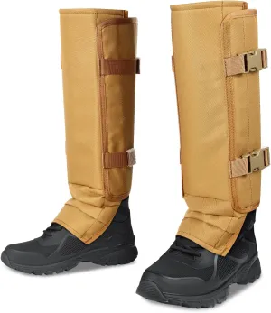 Leg Gaiters Hunting Gaiters, Adjustable Snow Boot Gaiters, Waterproof Snake Gaiters for Hiking Walking Skiing