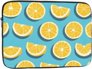 Lemon Wedges Prints Portable Laptop Sleeve Case 17 inch, Ideal for Men and Women's Business Travel, and Office Use