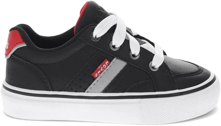 Levi's Toddler Avery Synthetic Leather Casual Lace Up Sneaker Shoe