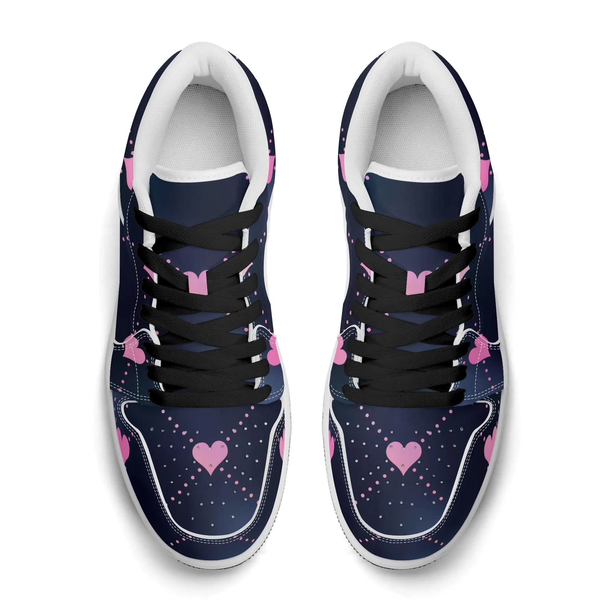 Lined Hearts Low Top Leder Sneaker für Herren