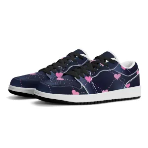 Lined Hearts Low Top Leder Sneaker für Herren