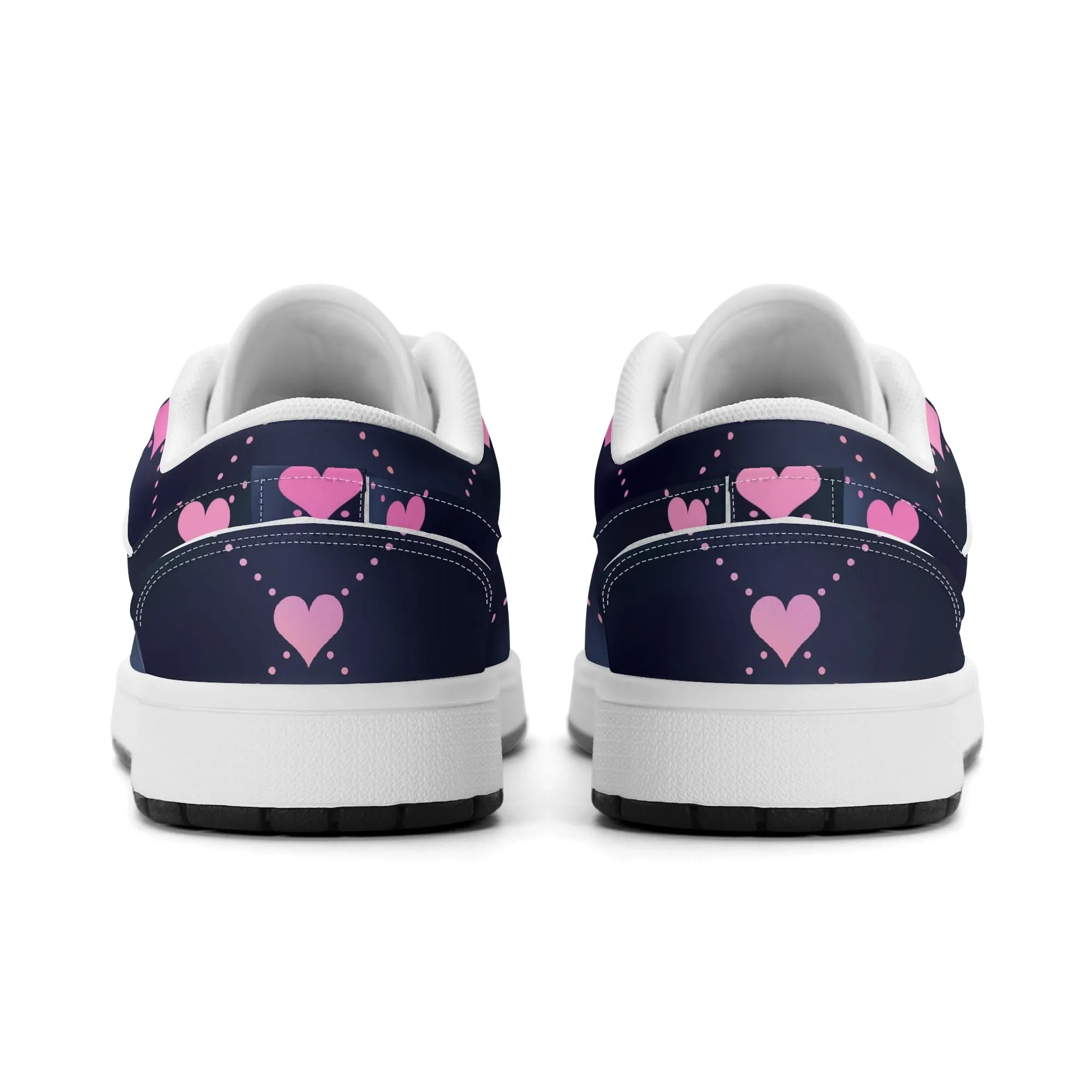 Lined Hearts Low Top Leder Sneaker für Herren