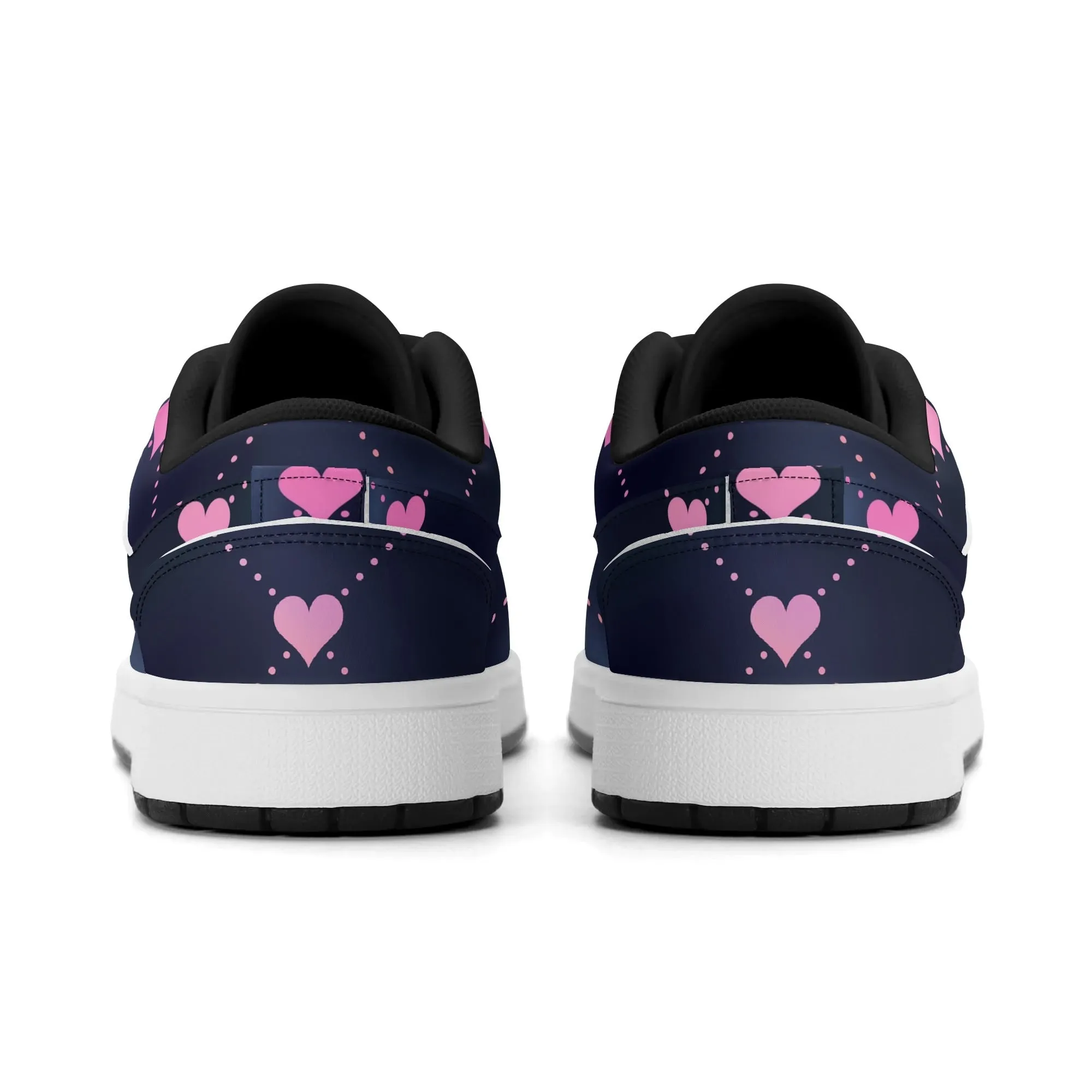 Lined Hearts Low Top Leder Sneaker für Herren