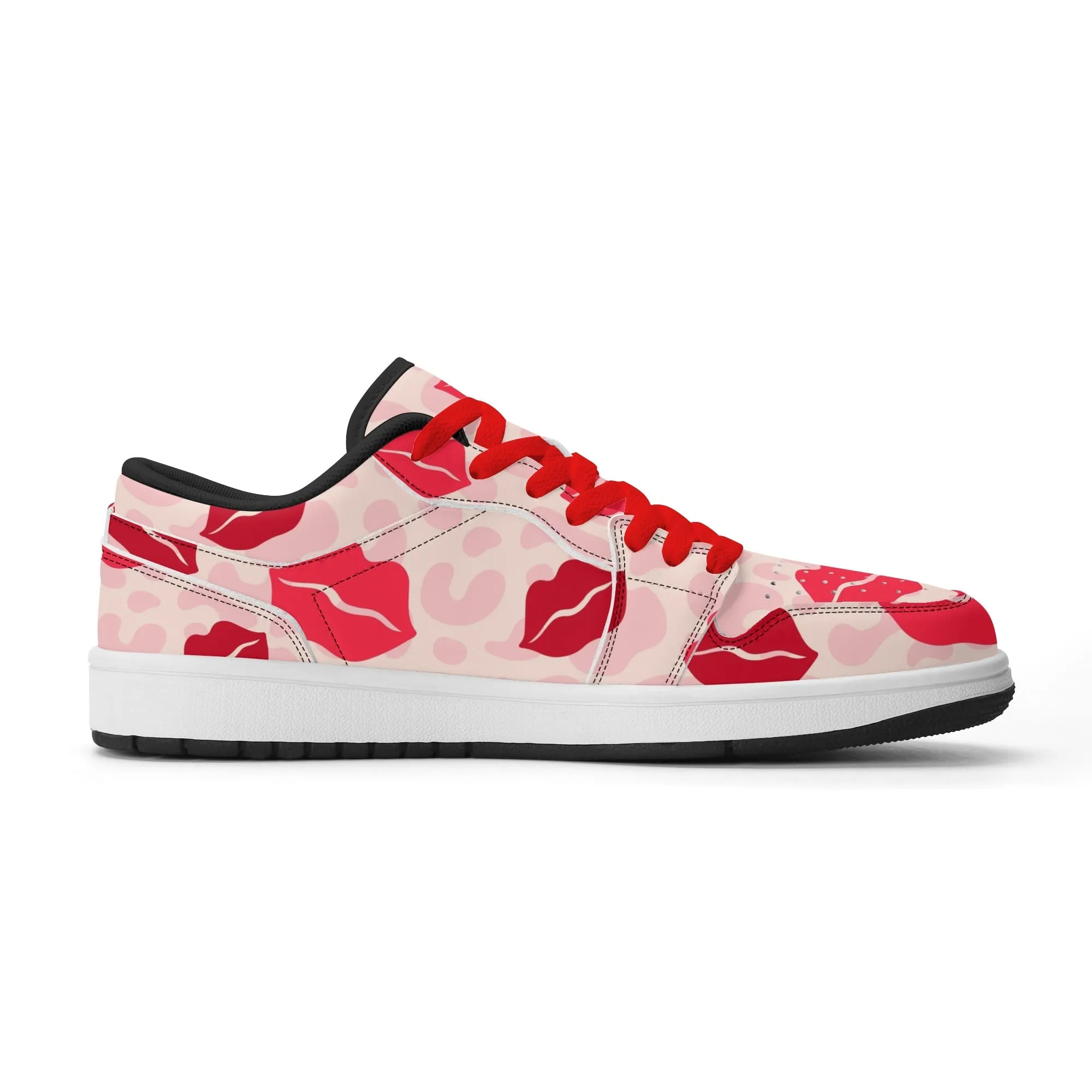 Lips Low Top Leder Sneaker für Damen