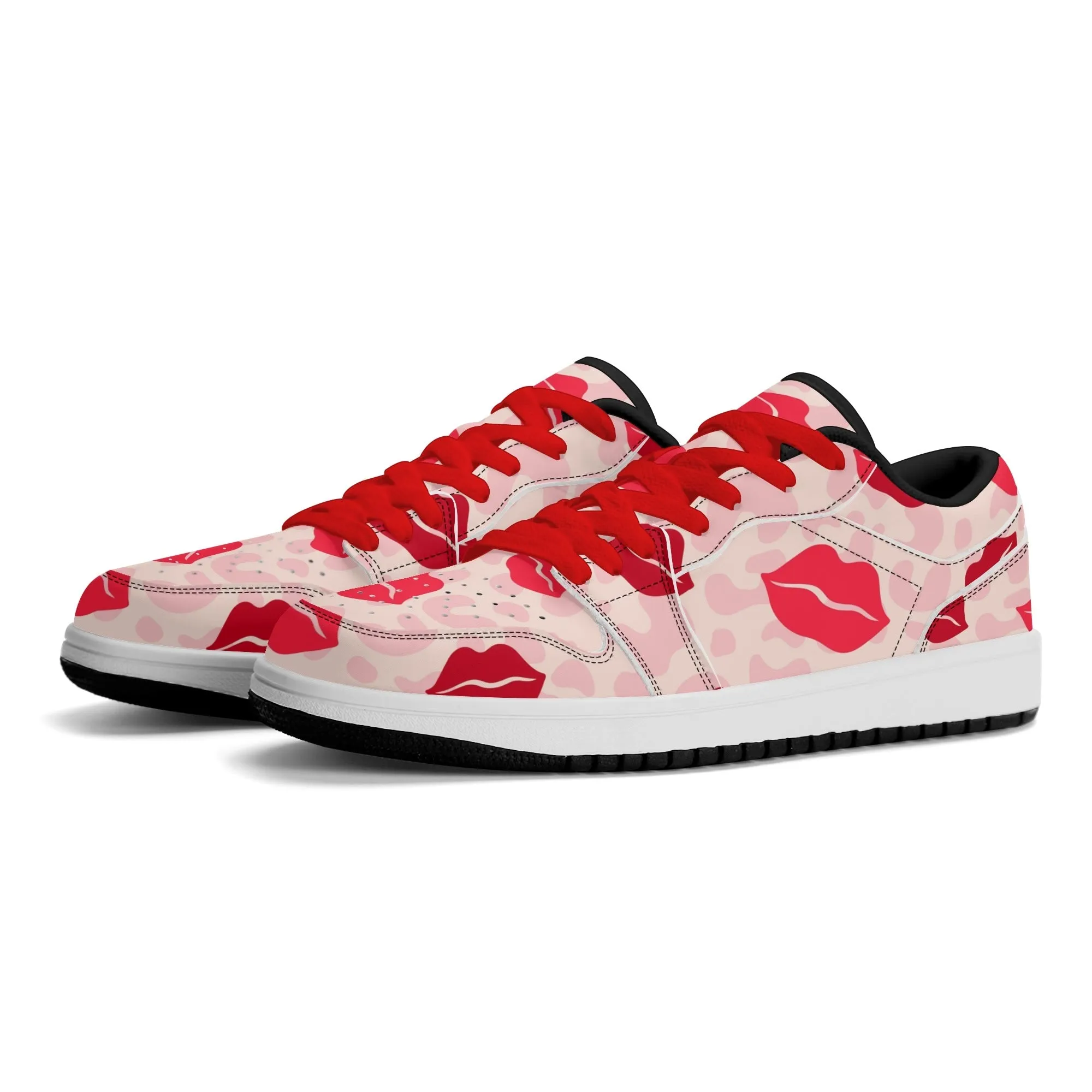 Lips Low Top Leder Sneaker für Damen