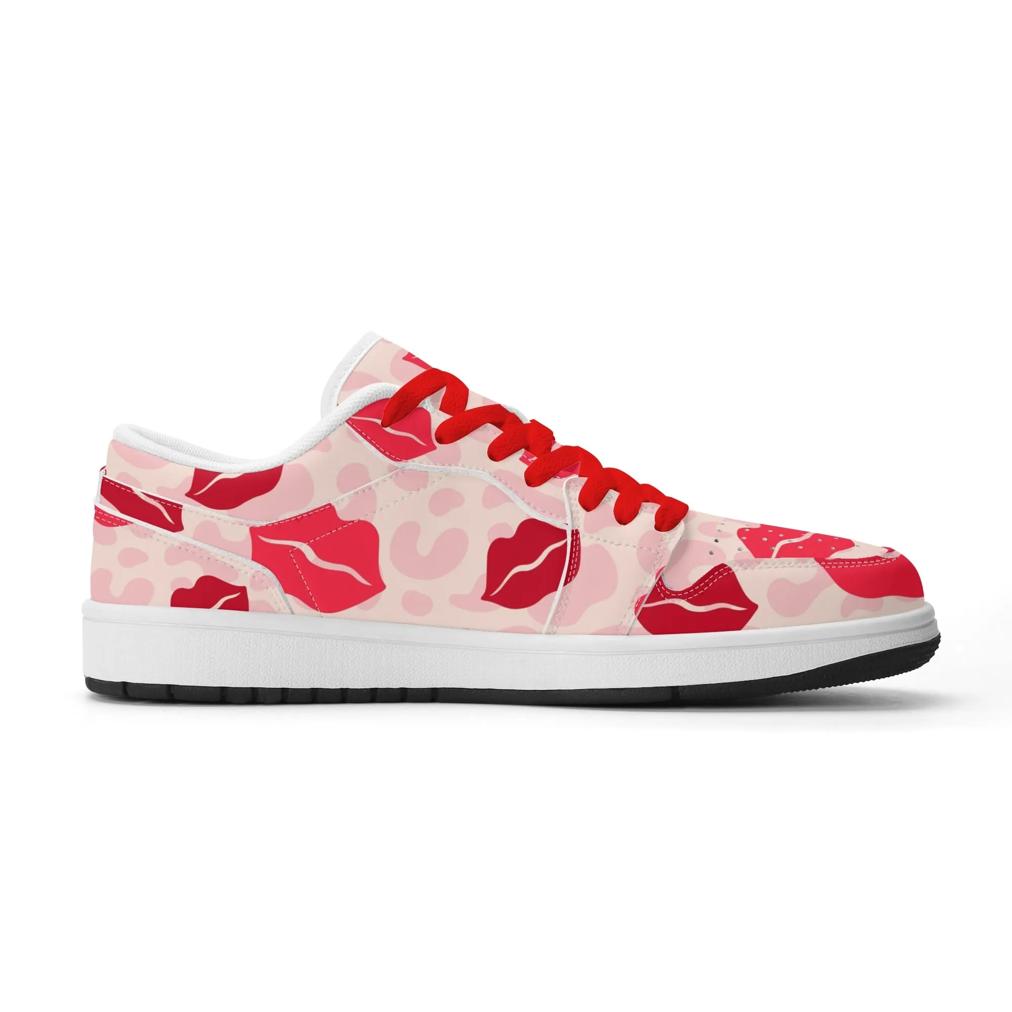 Lips Low Top Leder Sneaker für Damen