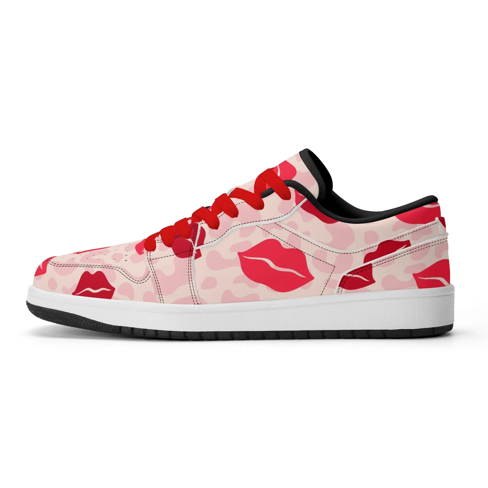 Lips Low Top Leder Sneaker für Damen