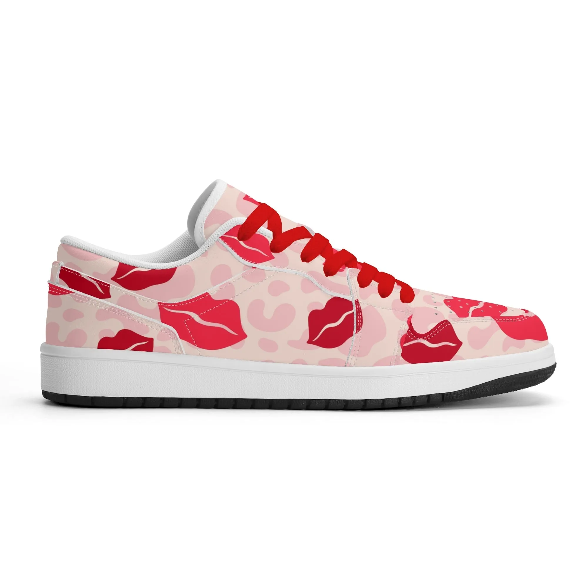 Lips Low Top Leder Sneaker für Damen