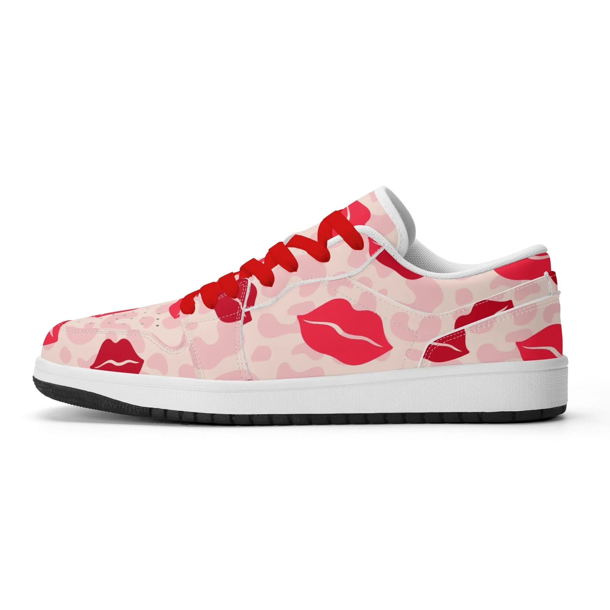 Lips Low Top Leder Sneaker für Damen