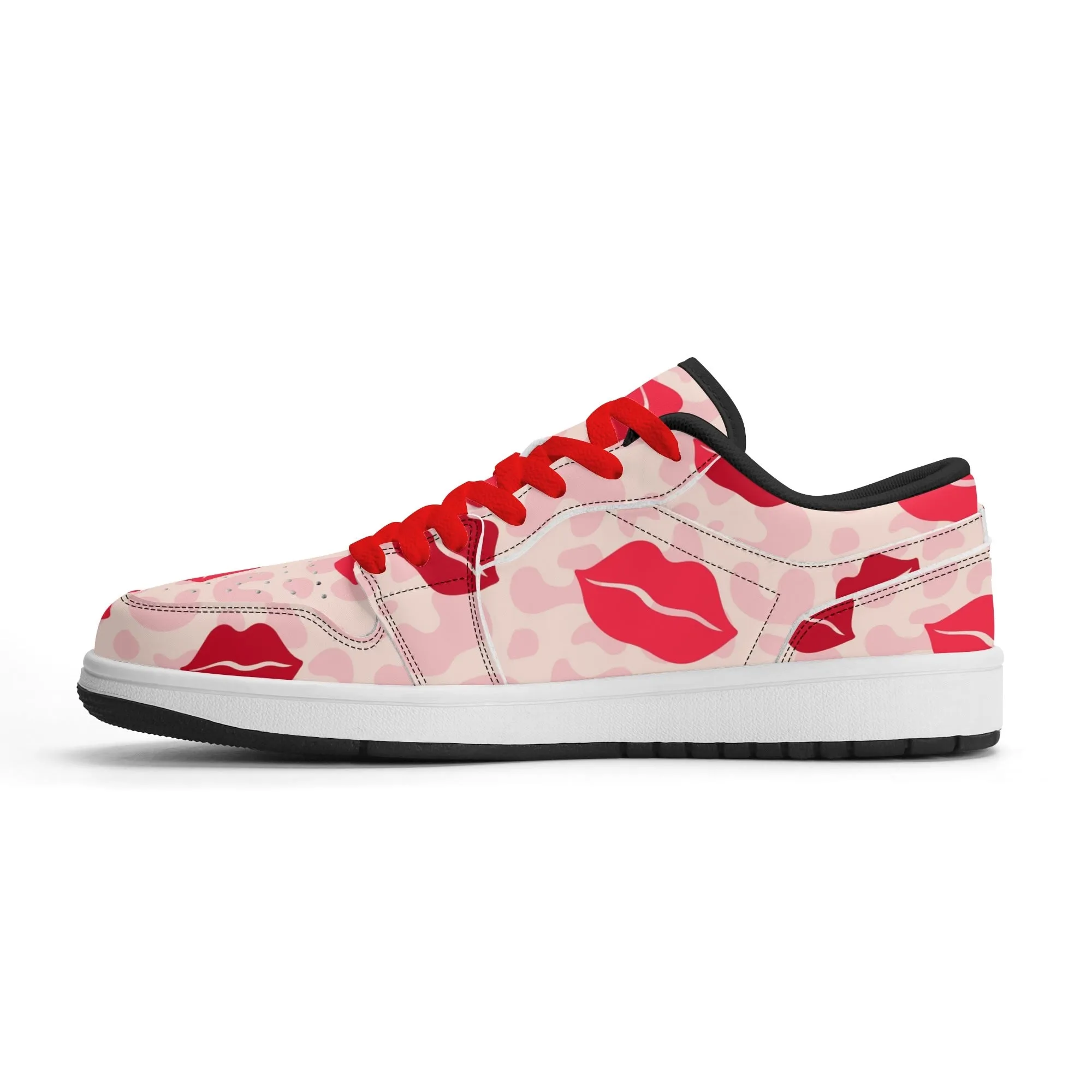 Lips Low Top Leder Sneaker für Damen