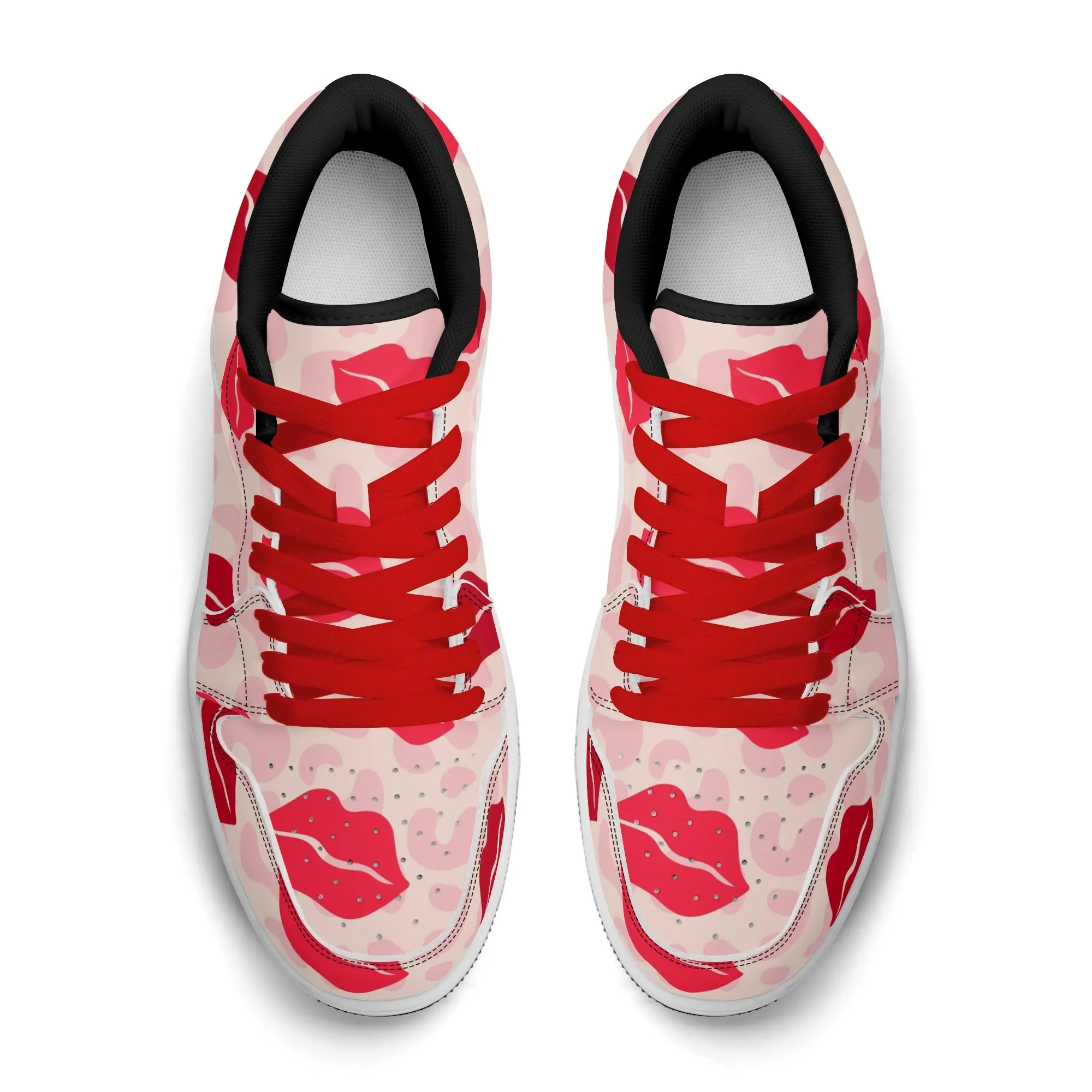 Lips Low Top Leder Sneaker für Damen