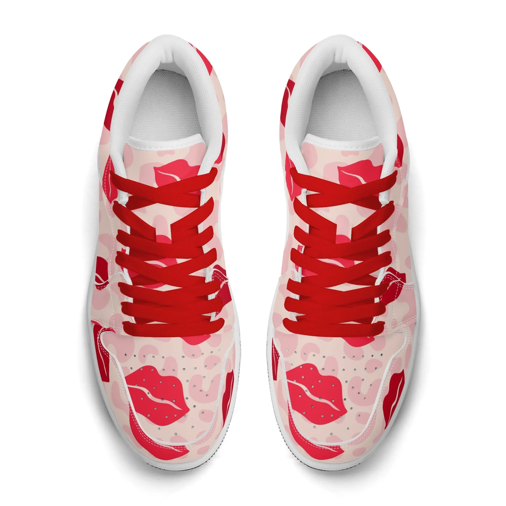 Lips Low Top Leder Sneaker für Damen