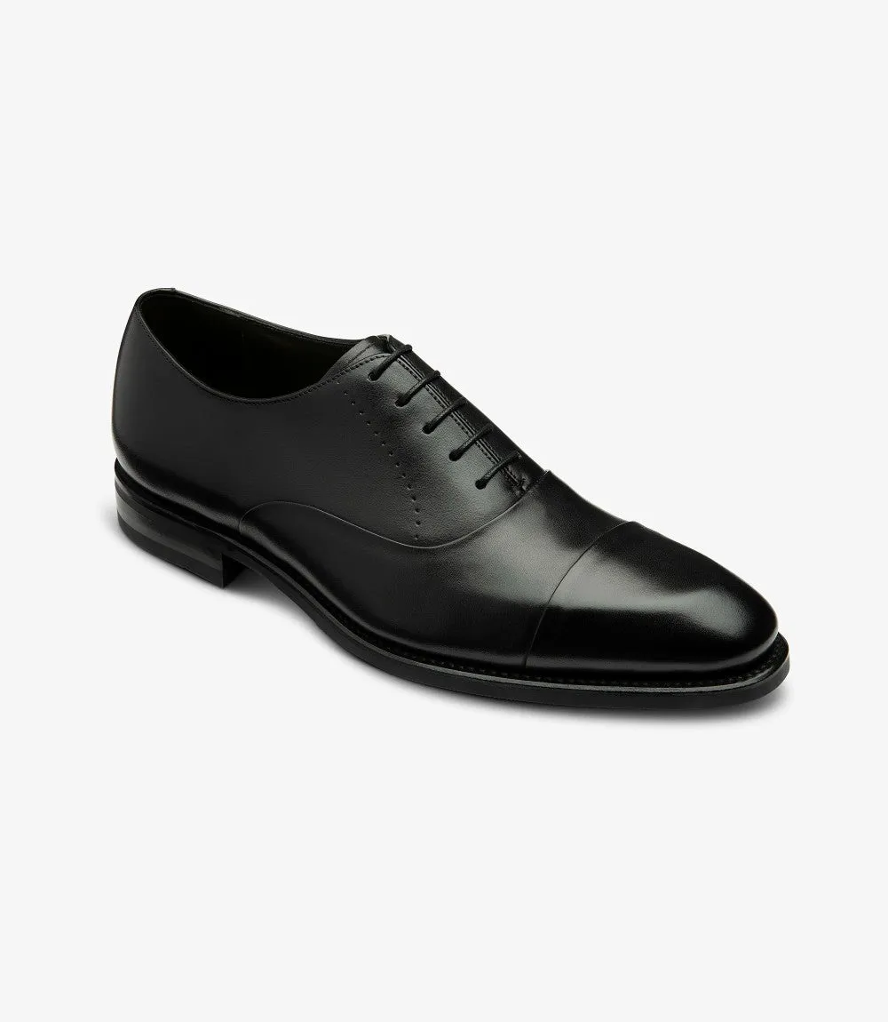 LOAKE PHOENIX BLACK OXFORD TOE CAP RUBBER SOLE F-MEDIUM