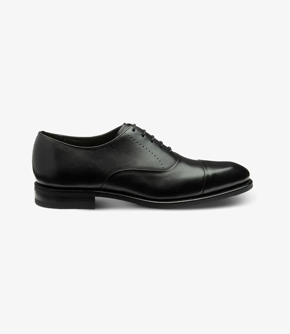 LOAKE PHOENIX BLACK OXFORD TOE CAP RUBBER SOLE F-MEDIUM