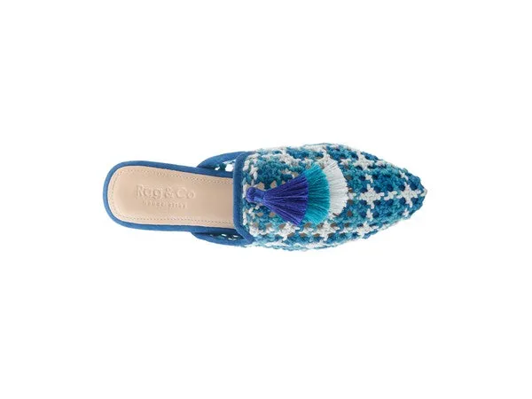 London Rag MARIANA Woven Flat Mules With Tassels