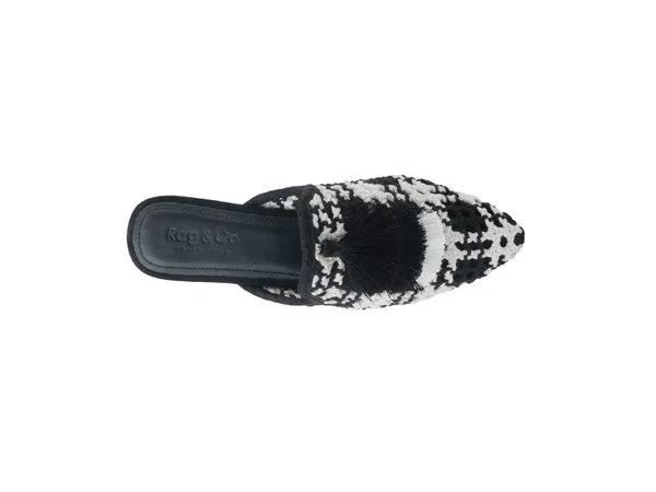 London Rag MARIANA Woven Flat Mules With Tassels