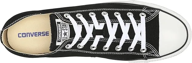 M9166 Converse All Star OX Black on White Men and Women