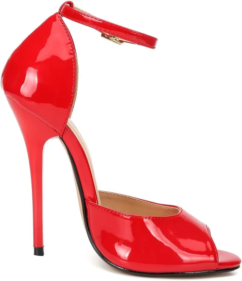 MAIERNISI JESSI Unisex Men's Women's Peep Toe Stiletto High Heels Ankle strap Sandals