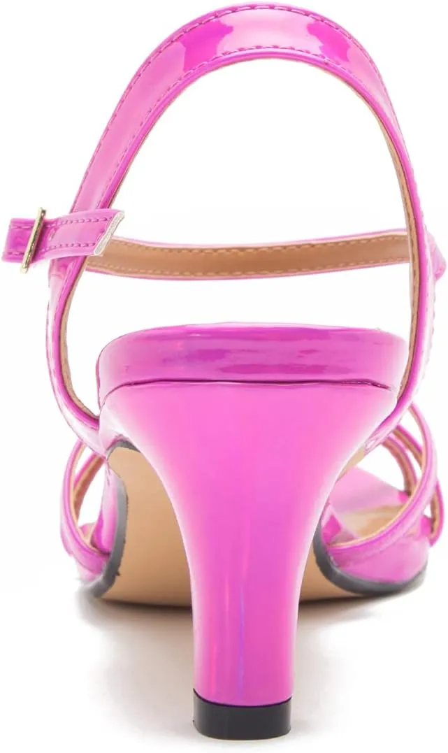 MAIERNISI JESSI Unisex Men's Women's Sandals Ankle Strap Cross Slingback Kitten Heel