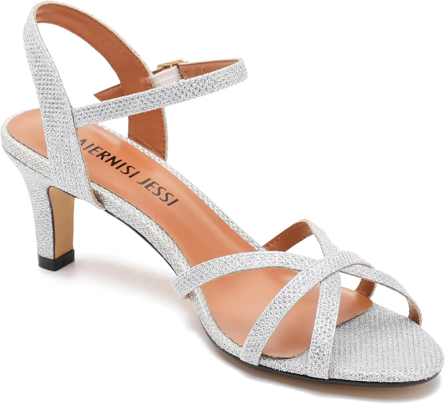 MAIERNISI JESSI Unisex Men's Women's Sandals Ankle Strap Cross Slingback Kitten Heel