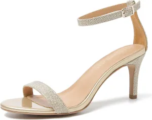 MAIERNISI JESSI Unisex Men's Women's Sandals Ankle Strap Kitten High Heel