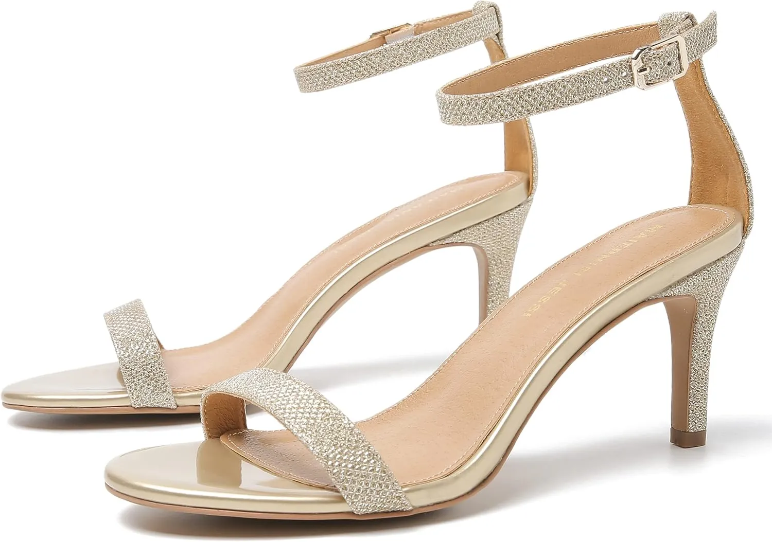 MAIERNISI JESSI Unisex Men's Women's Sandals Ankle Strap Kitten High Heel