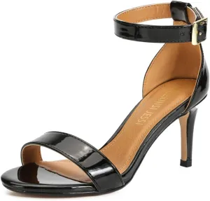 MAIERNISI JESSI Unisex Men's Women's Sandals Ankle Strap Kitten High Heel
