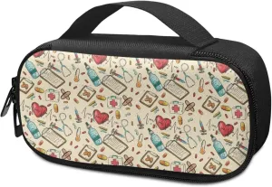 Medical Topics Insulin Pen Cooler Travel Case Insulin Bag for Insulin Pens and Diabetic Supplies Waterproof Package Friends Care Gift Pocket-Sized 7.87 x 4.13 x 1.97 Inch(Beige)