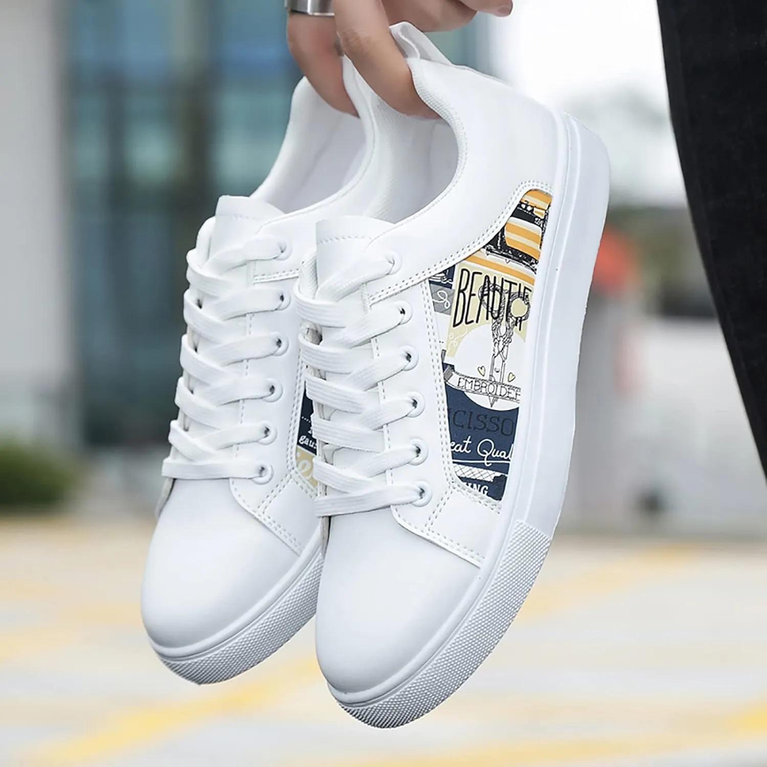 Men's Fashion Sneakers Men Retro All Casual Shoes Small White Shoes Trendy Skate Shoe