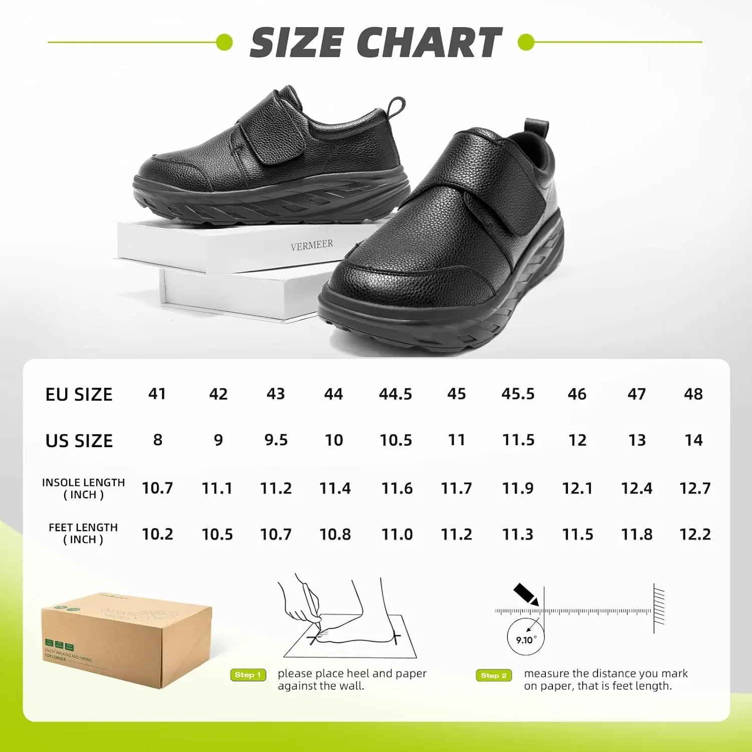 Men's Orthopedic Diabetic Extra Wide Leather Dress Shoes: Comfortable Arch Support Hammer Toes Walking Shoes for Plantar Fasciitis, Casual Orthotic Slip On Laofers for Foot and Heel Pain
