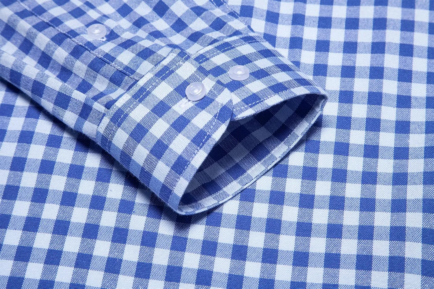 Mens Oxford Shirts Long Sleeve Slim Fit Lightweight Casual Button Down Shirts with Pocket