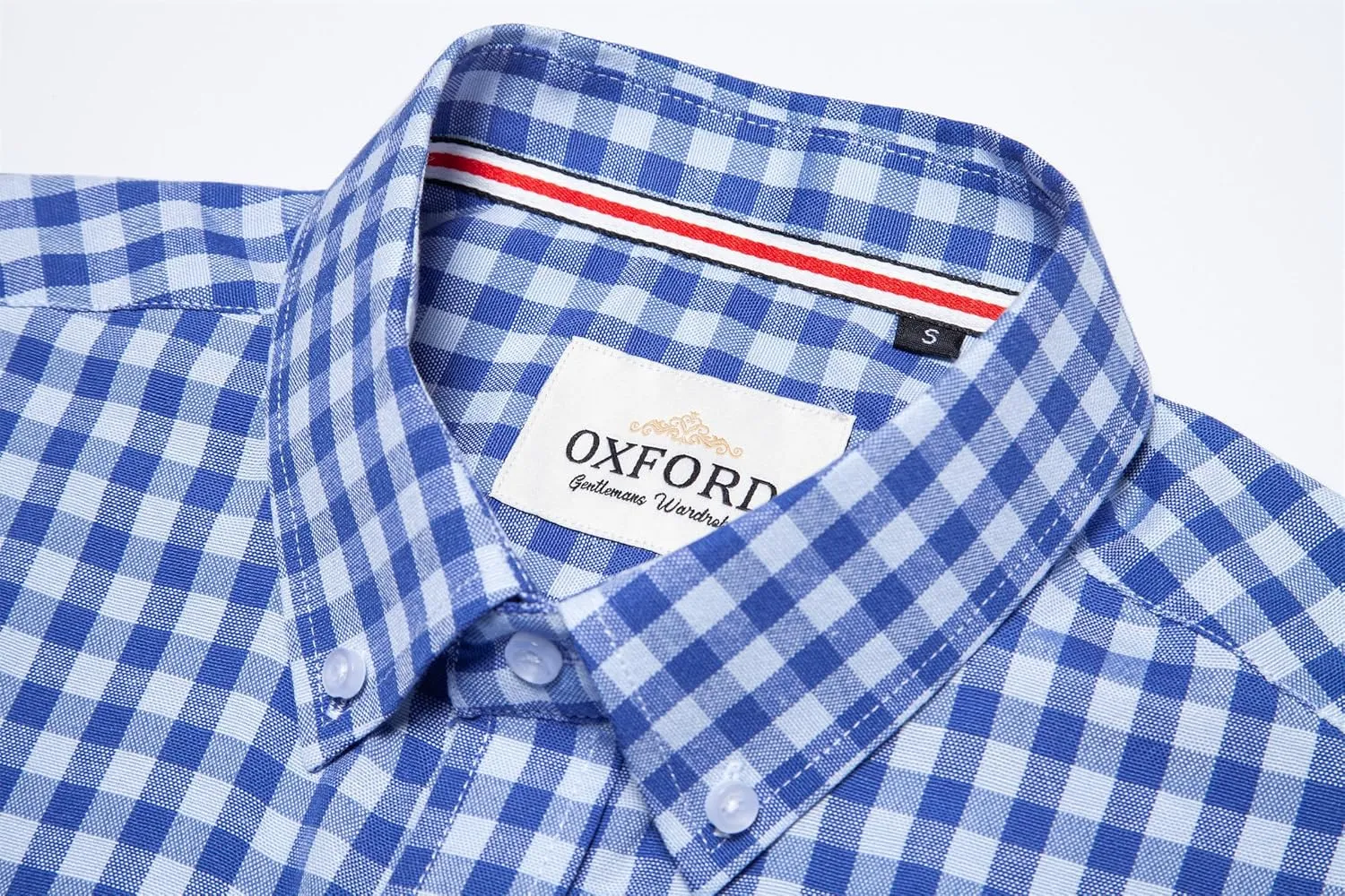 Mens Oxford Shirts Long Sleeve Slim Fit Lightweight Casual Button Down Shirts with Pocket