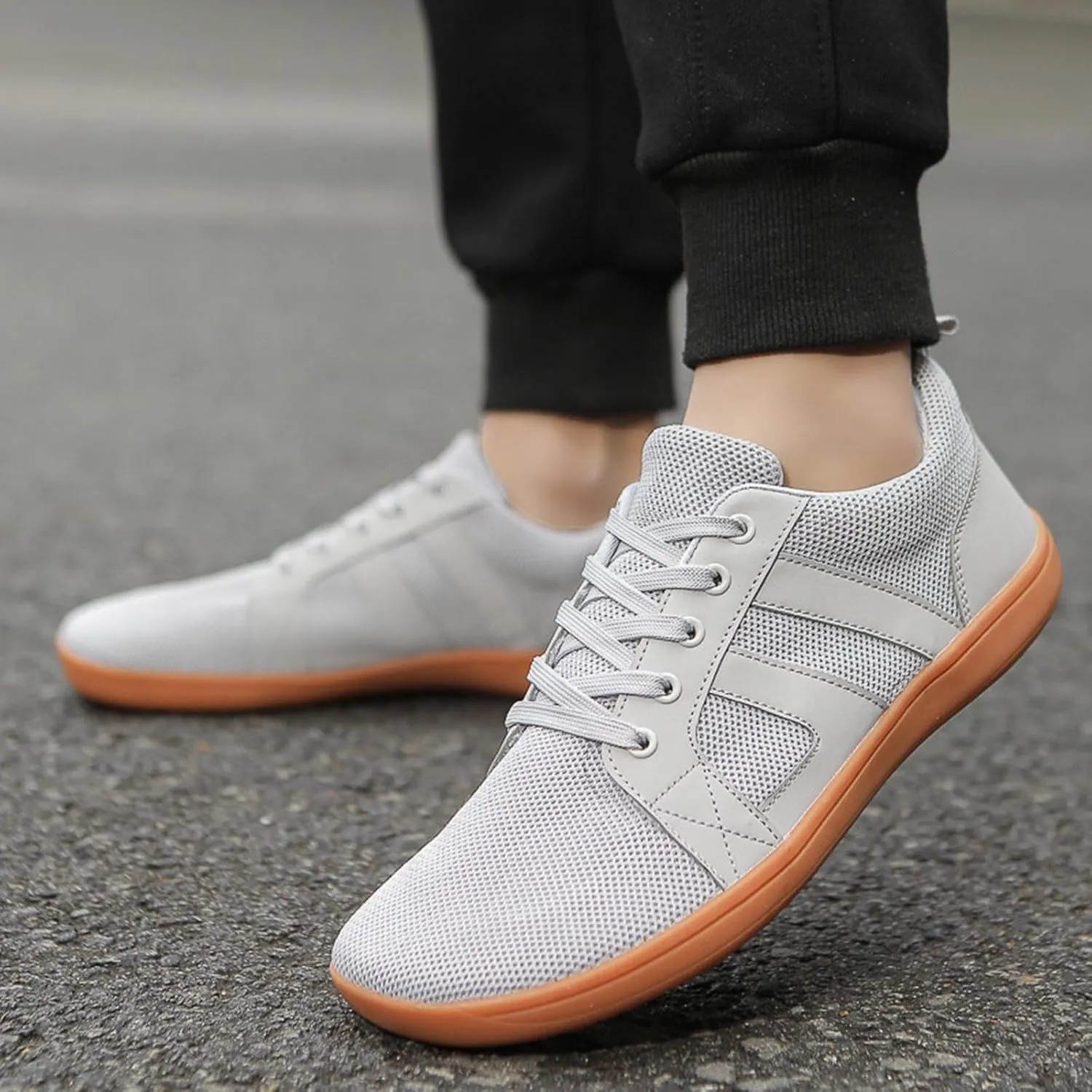Men's Slip Shoes Unisex Thin Soled Wide Last Casual Sneakers