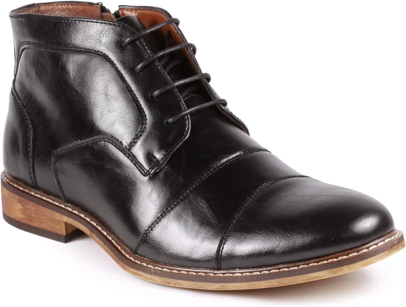 Metrocharm MC147 Men's Cap Toe Formal Dress Casual Oxford Ankle Boot