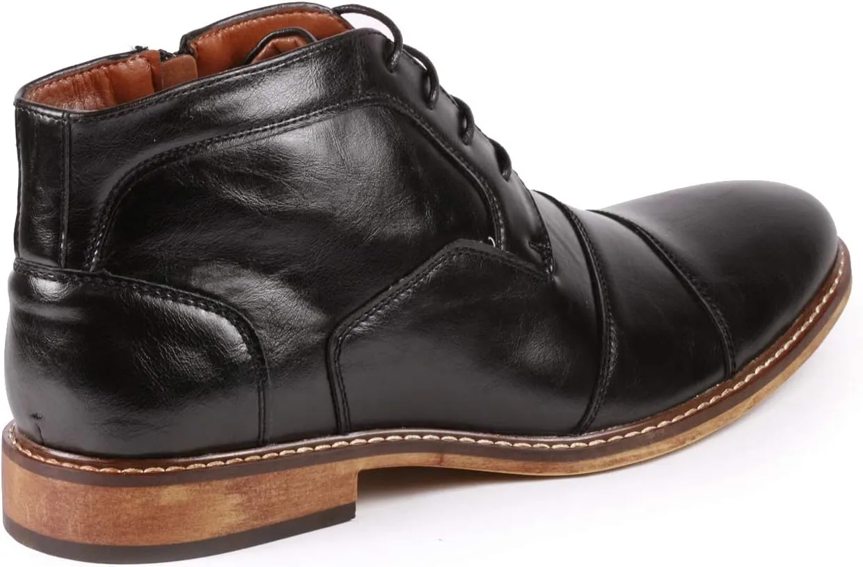 Metrocharm MC147 Men's Cap Toe Formal Dress Casual Oxford Ankle Boot