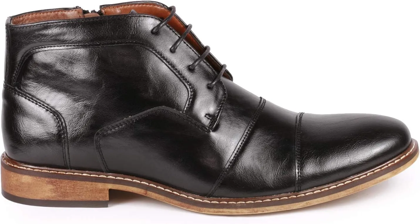 Metrocharm MC147 Men's Cap Toe Formal Dress Casual Oxford Ankle Boot