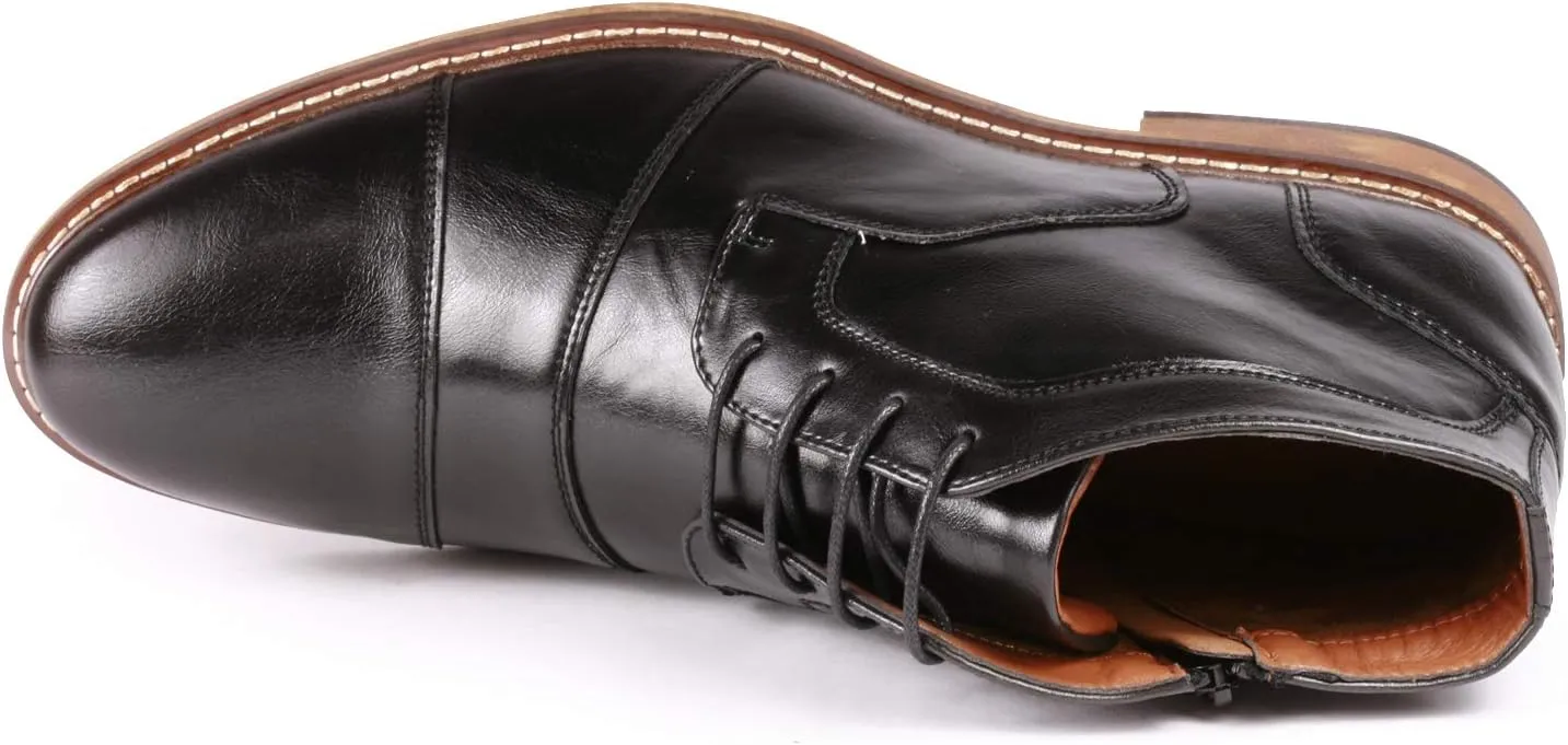 Metrocharm MC147 Men's Cap Toe Formal Dress Casual Oxford Ankle Boot