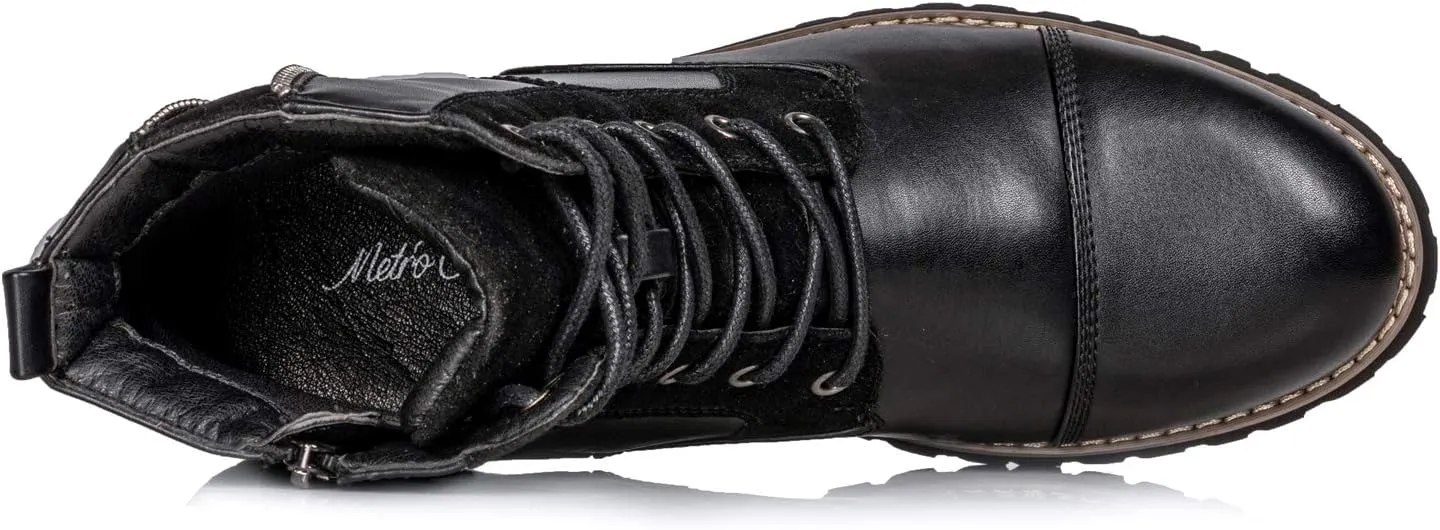 Metrocharm MC313 Men's Lace Up Cap Toe Formal Dress Casual Fashion Oxford Boot