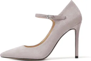 Mettesally Women's Mary Jane Pumps High Heels Pointed Closed Toe Weding Party Dress Shoes