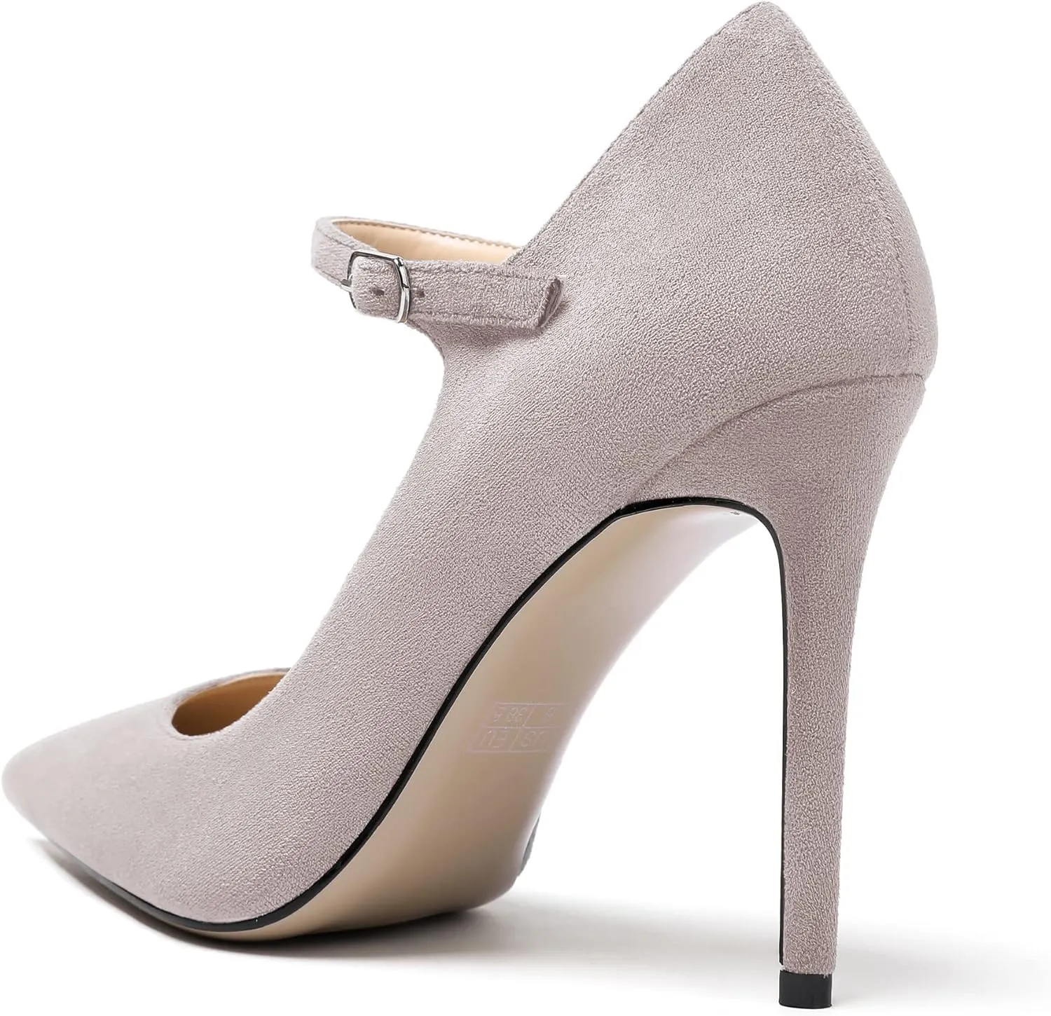 Mettesally Women's Mary Jane Pumps High Heels Pointed Closed Toe Weding Party Dress Shoes
