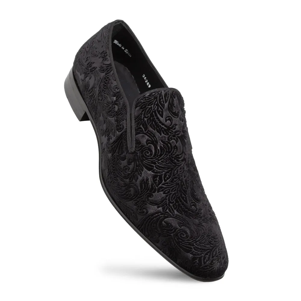 Mezlan Travolta Men's Shoes Laser Velvet Formal Loafer (MZ3790)