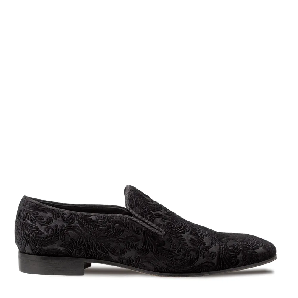 Mezlan Travolta Men's Shoes Laser Velvet Formal Loafer (MZ3790)